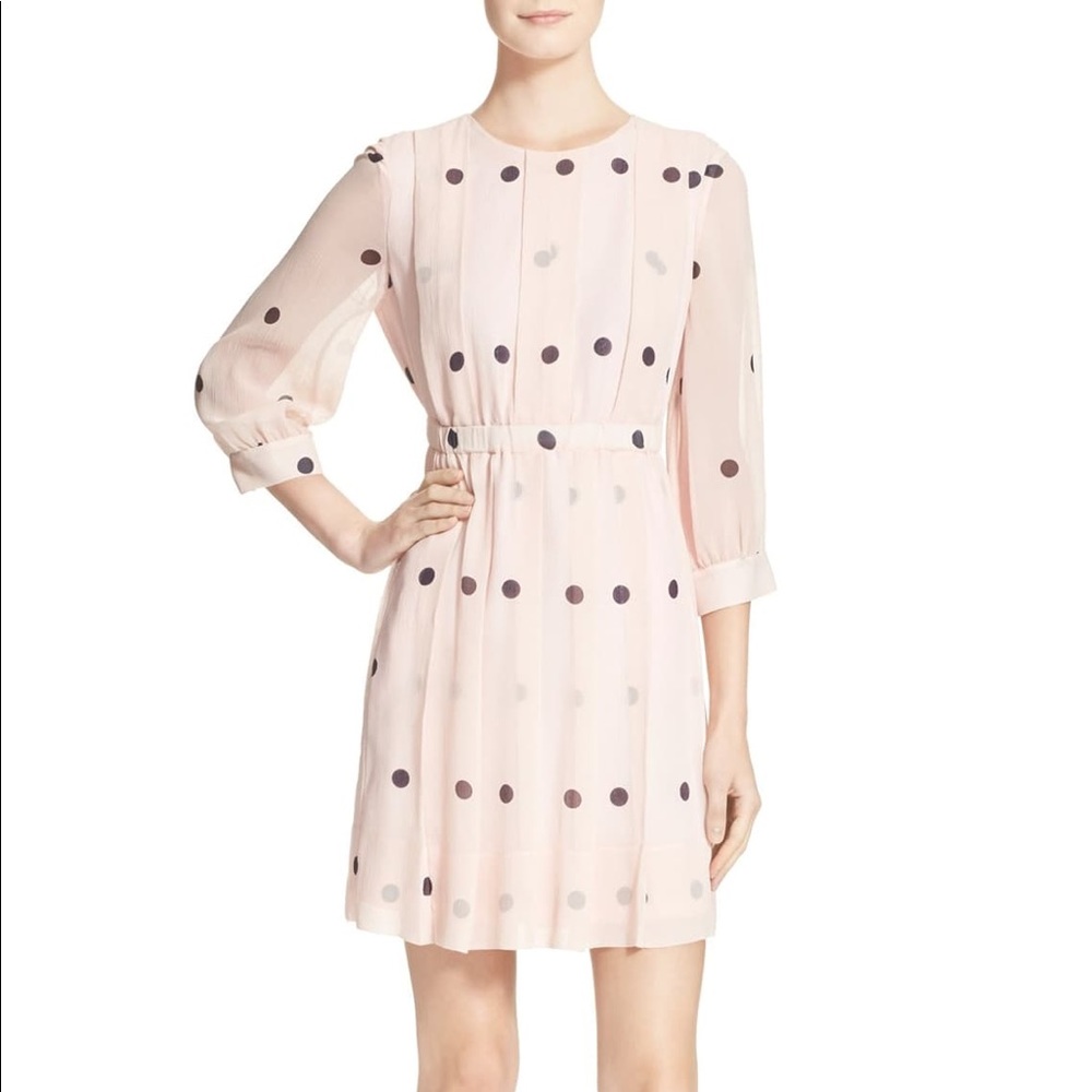 NWT Kate Spade ‘Tiny spotlight' pleated silk dress - Picture 2 of 4